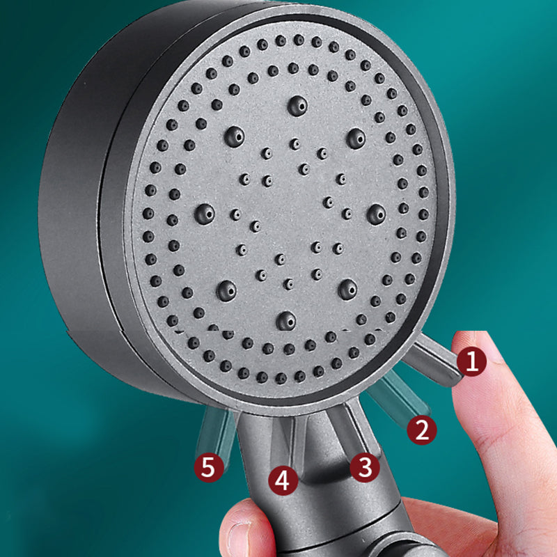 Sikunuo | Contemporary Round Hand Shower Adjustable Spray Pattern Wall Mounted Shower Head