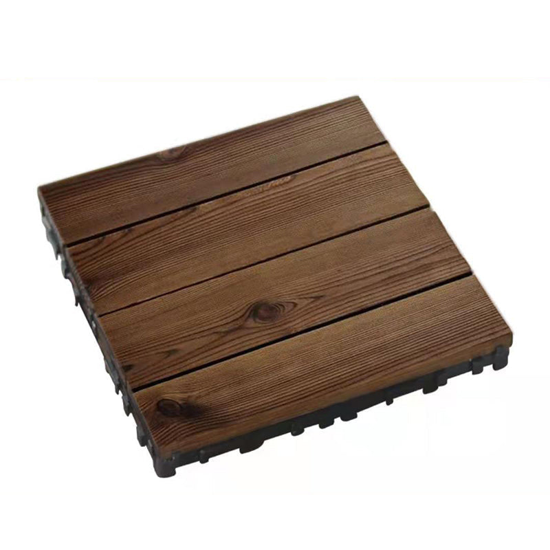 Sikunuo | Wood Terrace Tiles Plug-in System Installation Outdoor Terrace Tiles