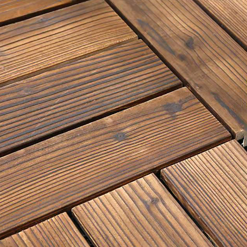Sikunuo | Wood Terrace Tiles Plug-in System Installation Outdoor Terrace Tiles
