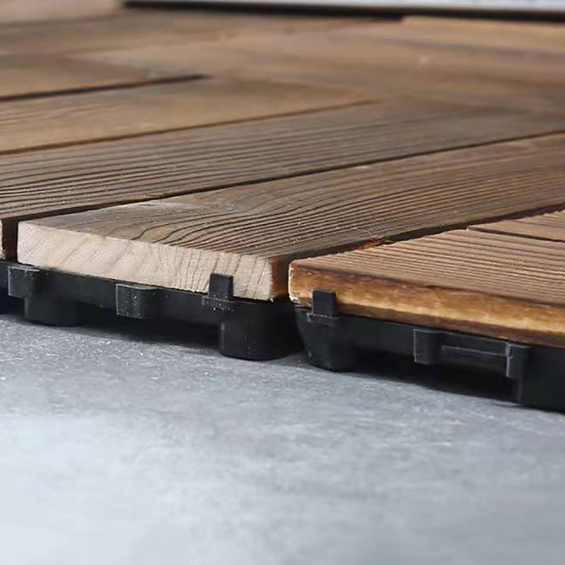 Sikunuo | Wood Terrace Tiles Plug-in System Installation Outdoor Terrace Tiles