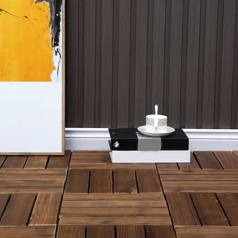 Sikunuo | Wood Terrace Tiles Plug-in System Installation Outdoor Terrace Tiles