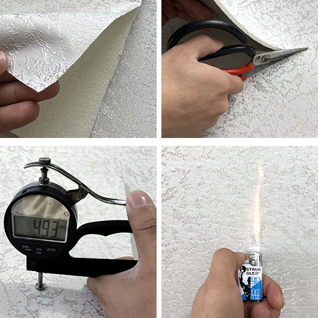 Sikunuo | Modern Tin Backsplash Cladding Textured Wall Ceiling Linen Material