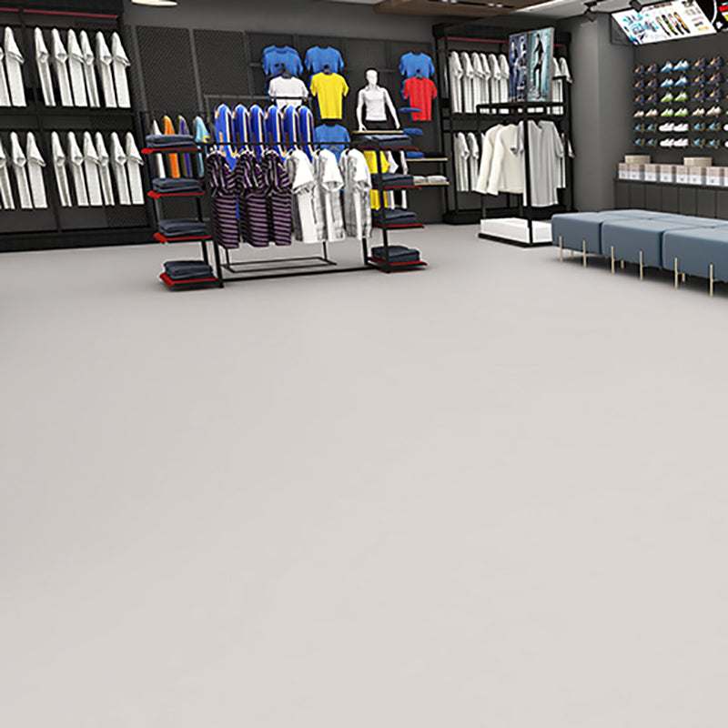 Sikunuo | Solid Color Plastic Flooring Modern Water-Resistant Square Edge Floor Tiles