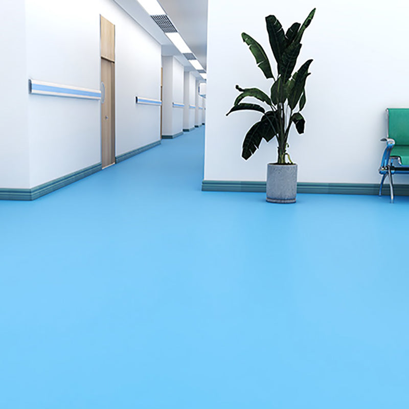 Sikunuo | Solid Color Plastic Flooring Modern Water-Resistant Square Edge Floor Tiles