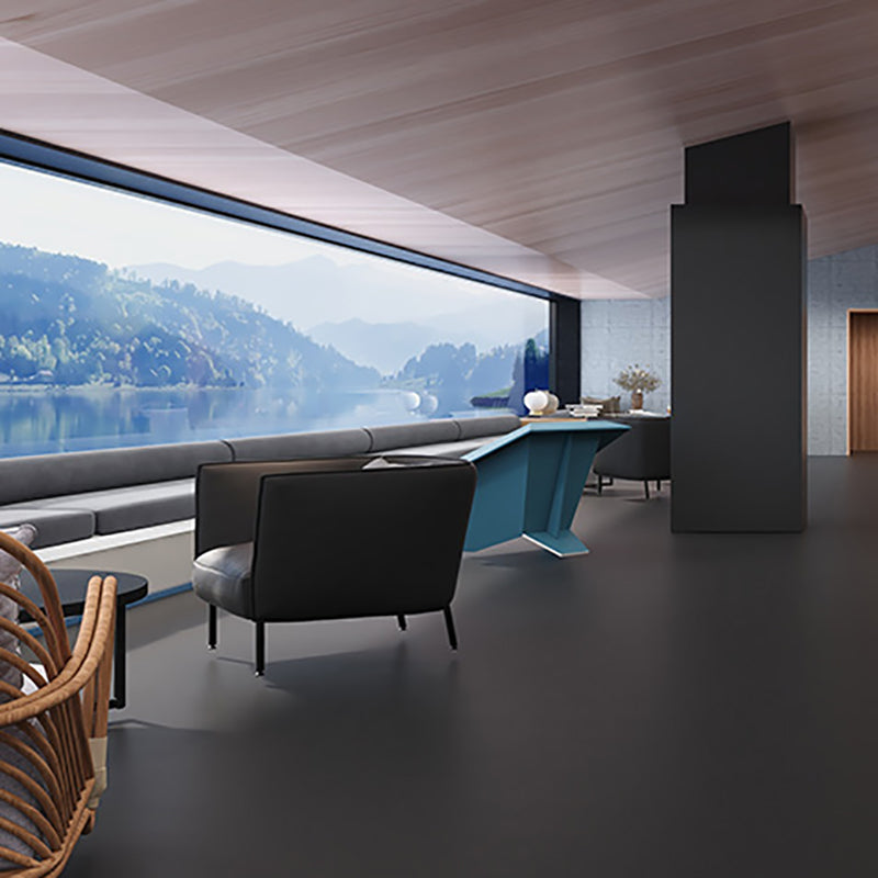 Sikunuo | Solid Color Plastic Flooring Modern Water-Resistant Square Edge Floor Tiles