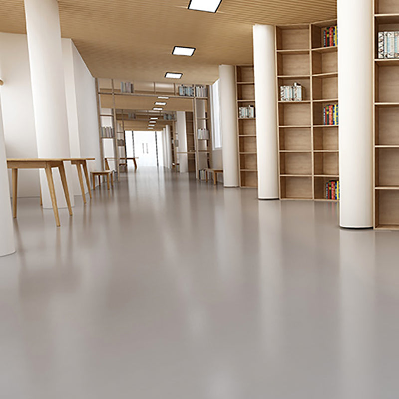 Sikunuo | Solid Color Plastic Flooring Modern Water-Resistant Square Edge Floor Tiles