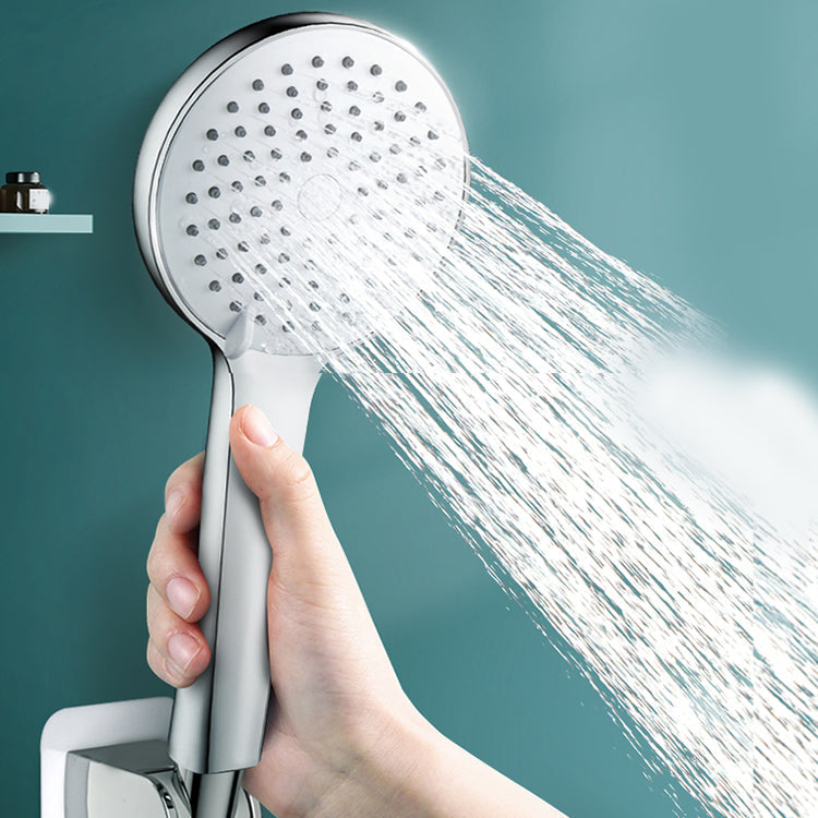Sikunuo | Round Self-Cleaning Handheld Shower Adjustable Water Flow Wall Mounted Hand Shower