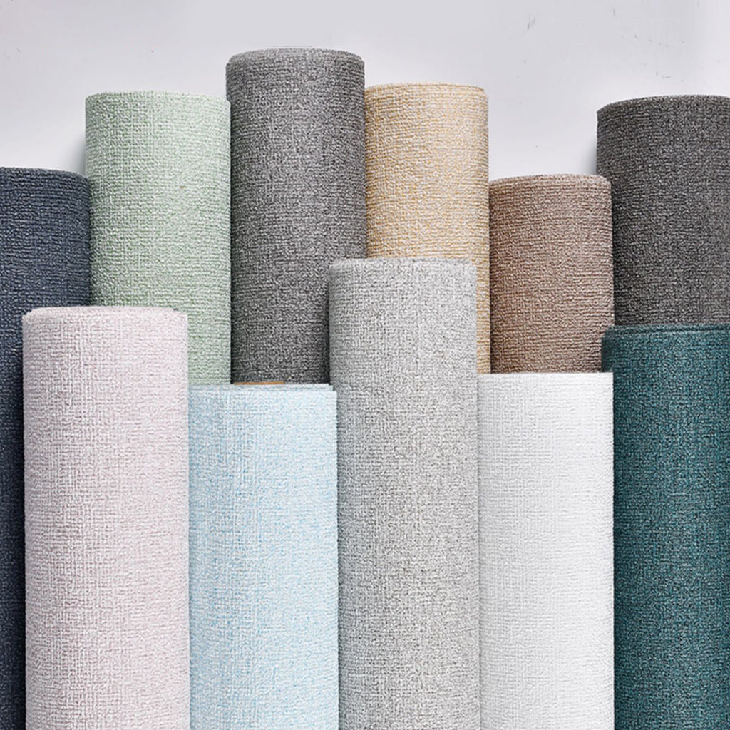 Sikunuo | Modern Tin Back Wall Cladding Texture Linen Roll Wall Ceiling Panel