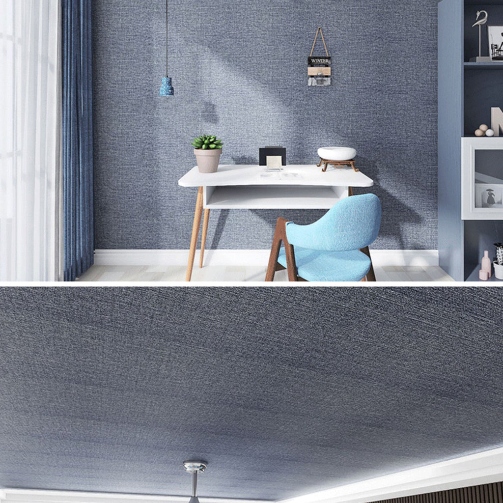 Sikunuo | Modern Pearl Wainscoting Flax Wall Access Panel Self-Adhesive Wall Panels