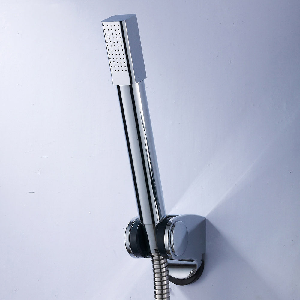 Sikunuo | Simple Handheld Shower Head Square 304 Stainless Steel Shower Head