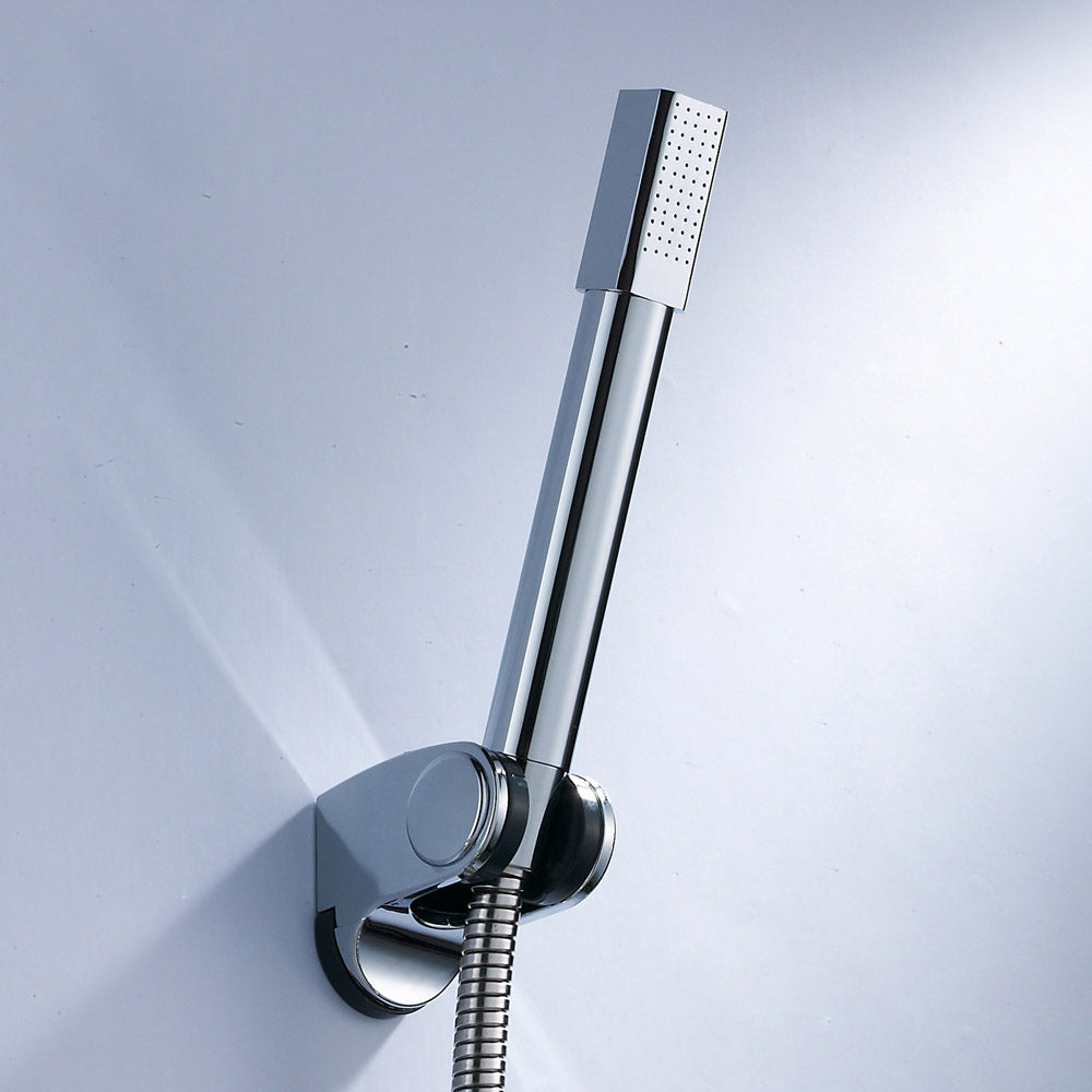Sikunuo | Simple Handheld Shower Head Square 304 Stainless Steel Shower Head