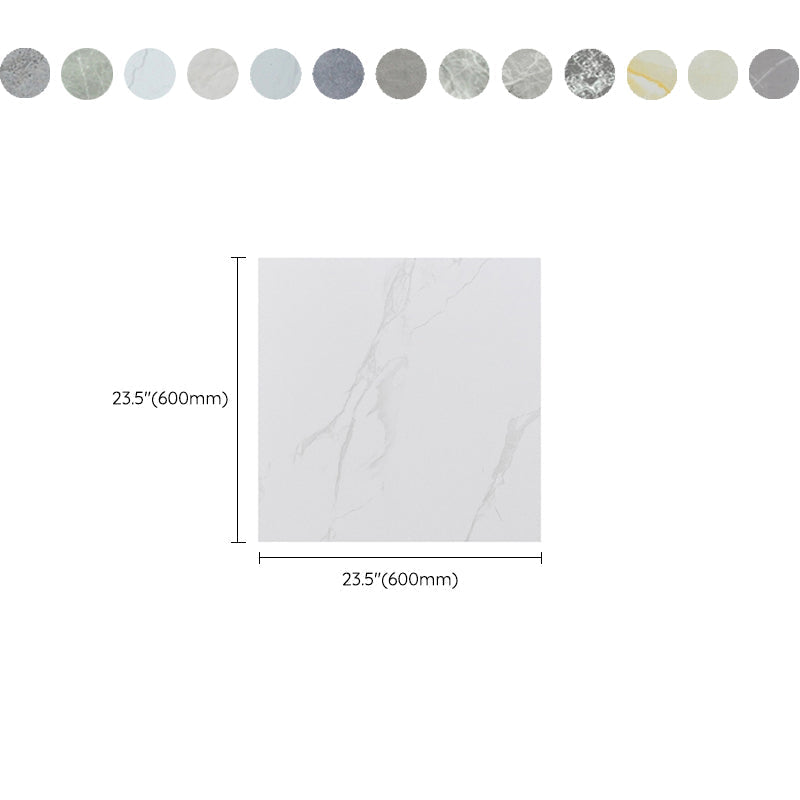Sikunuo | Marbling Plastic Floor Waterproof Peel & Stick Floor Tiles