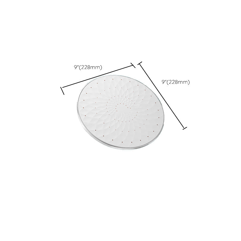 Sikunuo | Round Showerhead Combo Modern Fixed Showerhead for Bathroom