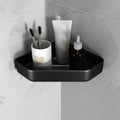 Sikunuo | Matt black bathroom accessories set Modern anti-rust 1/2/3-piece bathroom shelf