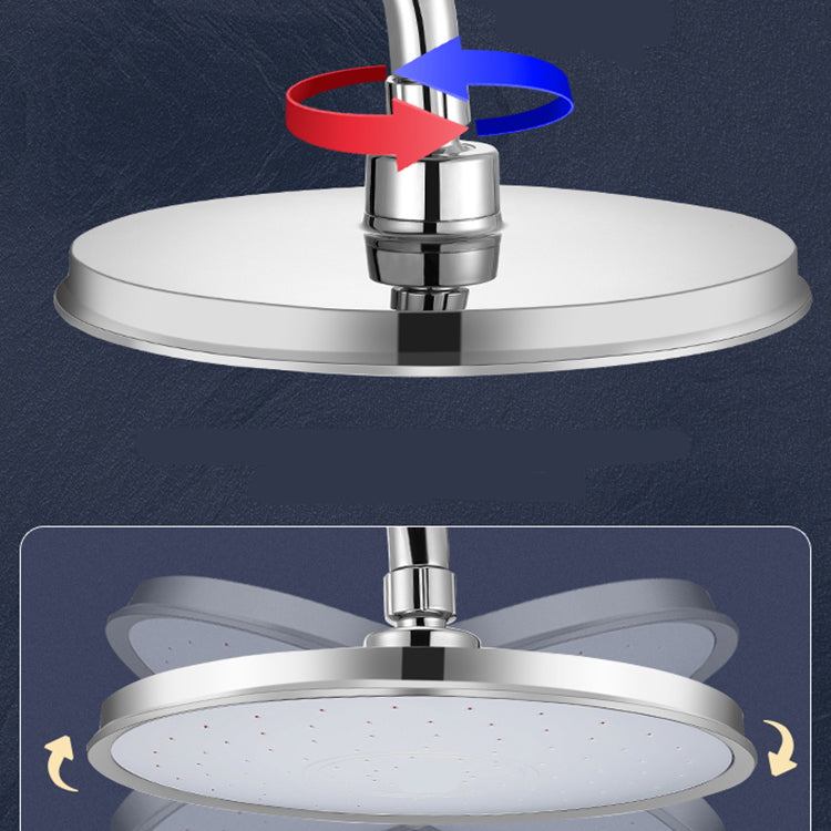 Sikunuo | Round solid shower metal modern shower head combination for the bathroom