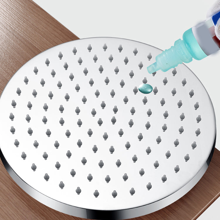 Sikunuo | Metal Shower Head Combo Contemporary Round Fixed Shower Head for the Bathroom