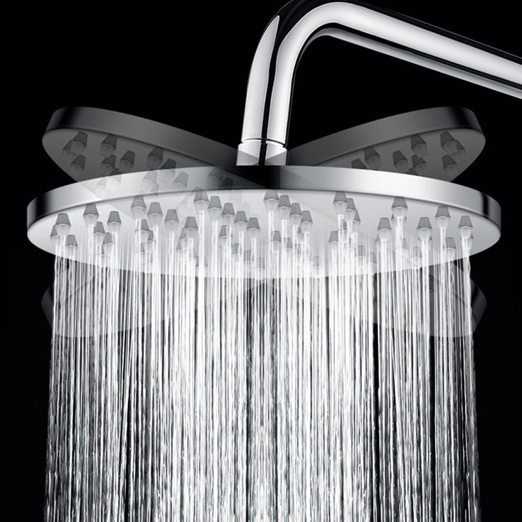 Sikunuo | Metal Shower Head Combo Contemporary Round Fixed Shower Head for the Bathroom