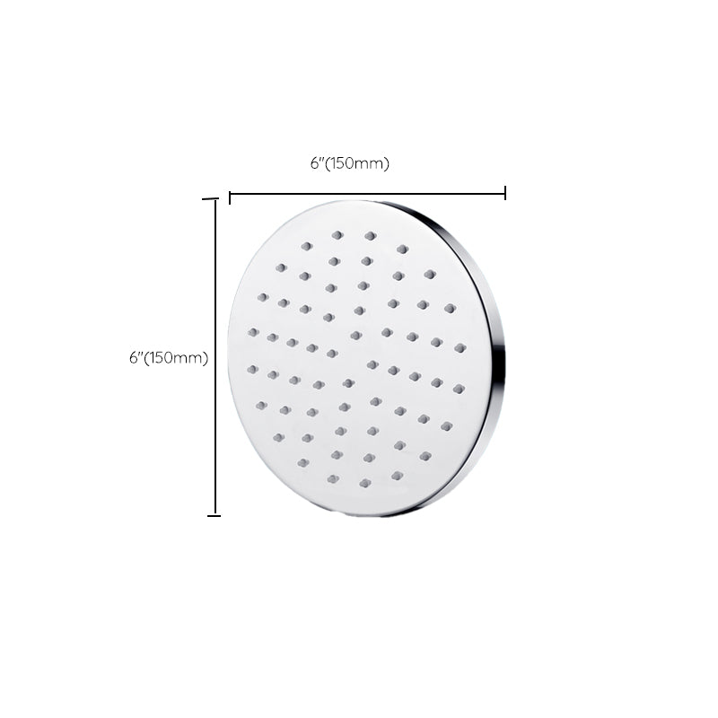 Sikunuo | Metal Shower Head Combo Contemporary Round Fixed Shower Head for the Bathroom