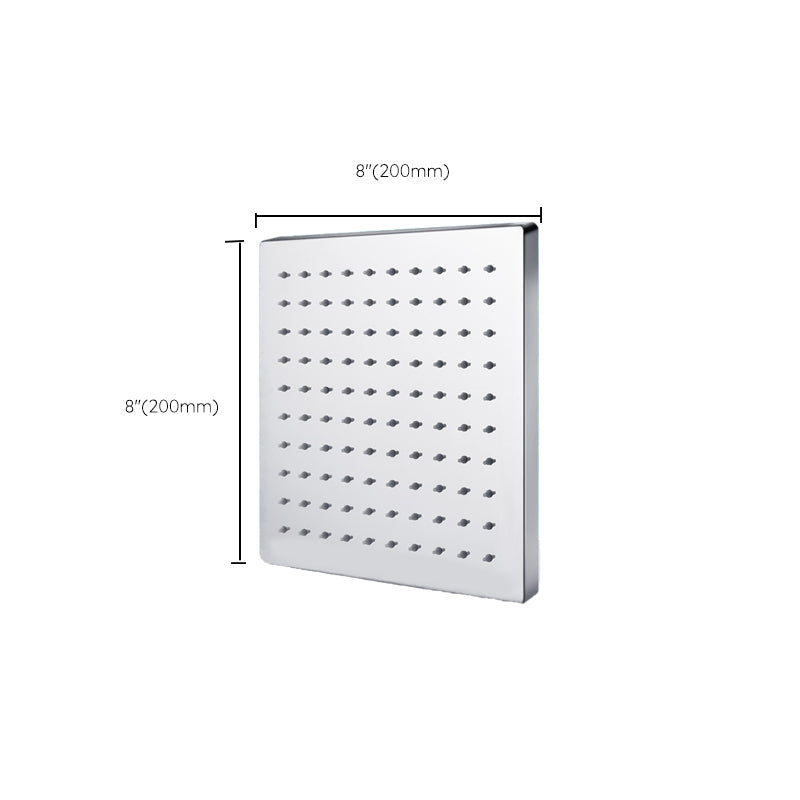 Sikunuo | Metal Shower Head Combo Contemporary Round Fixed Shower Head for the Bathroom