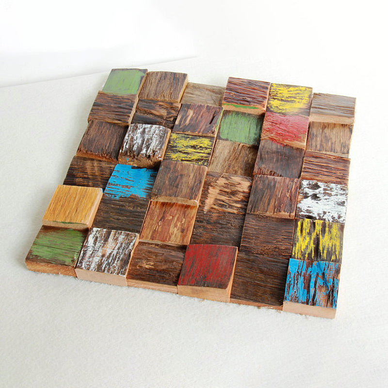 Sikunuo | Wall cladding wood shiplap mosaic modern interior wall cladding
