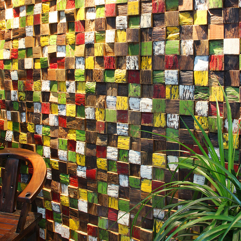 Sikunuo | Wall cladding wood shiplap mosaic modern interior wall cladding