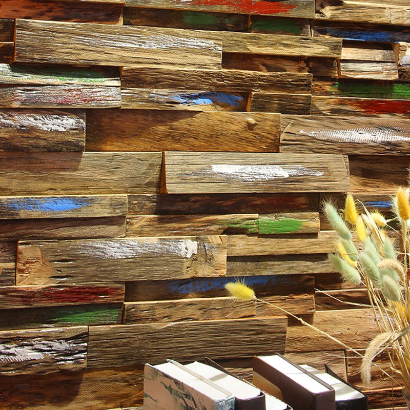 Sikunuo | Wall cladding wood shiplap mosaic modern interior wall cladding