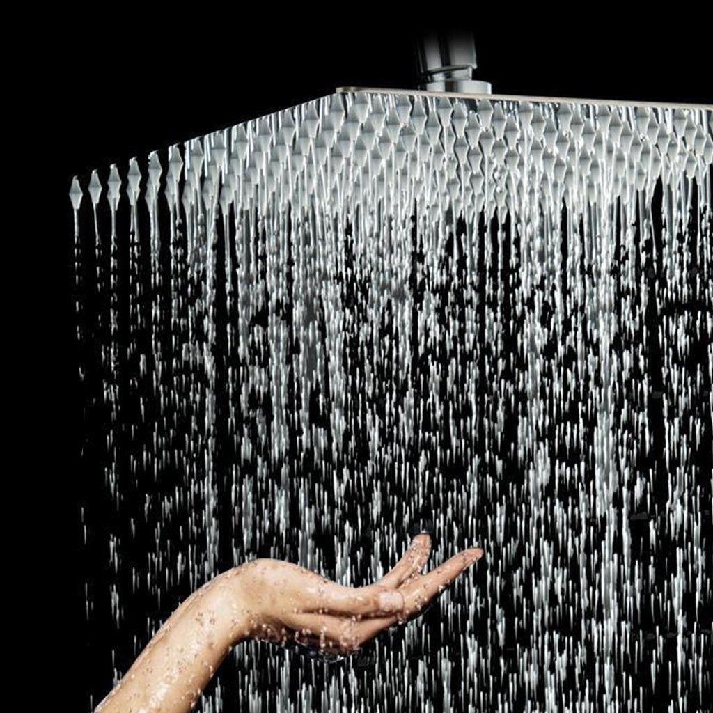 Sikunuo | Stainless Steel Showerhead Combo Modern Fixed Showerhead for the Bathroom