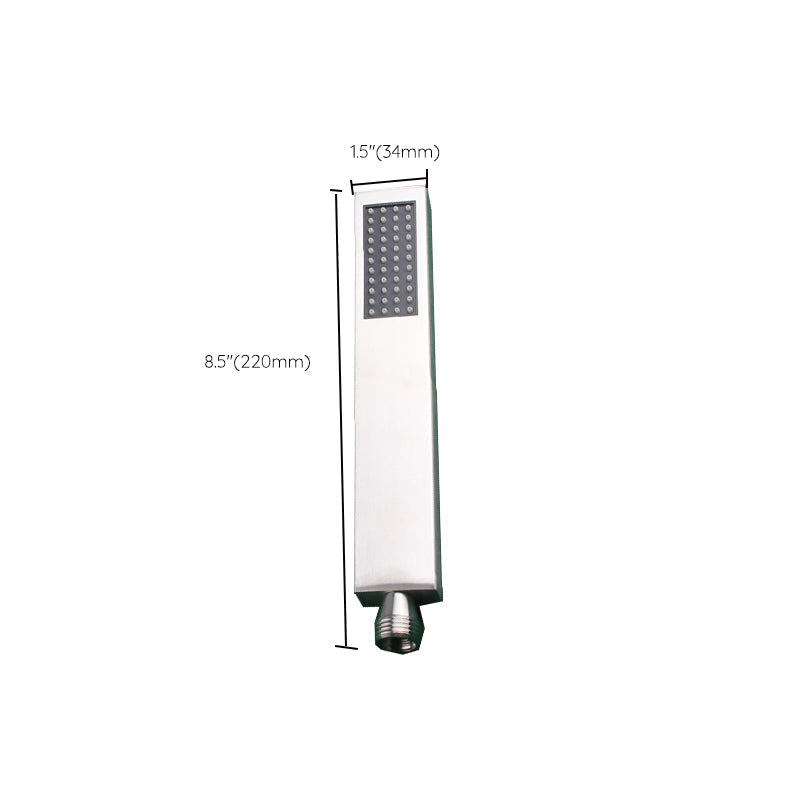 Sikunuo | Simple Rectangle Shower Head 304 Stainless Steel Hand Shower