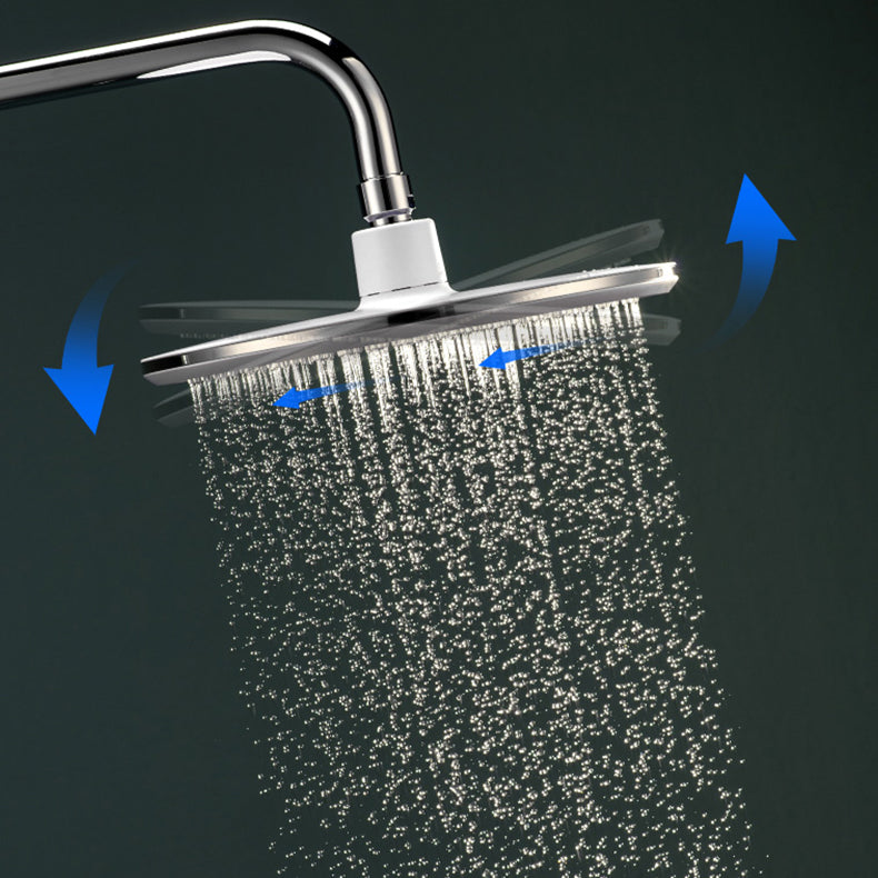 Sikunuo | Bathroom white shower head combination modern round fixed shower head