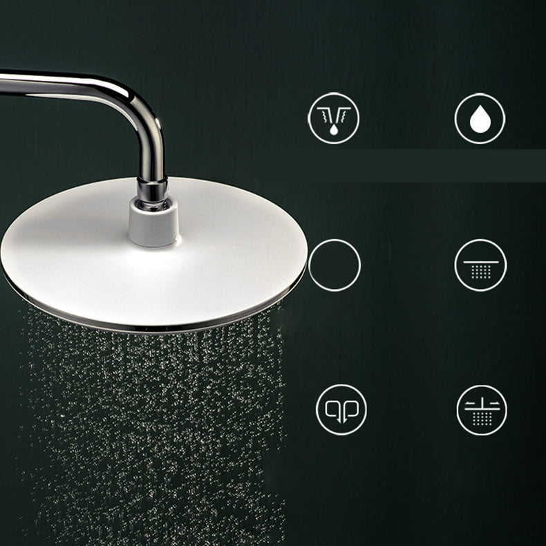 Sikunuo | Bathroom white shower head combination modern round fixed shower head