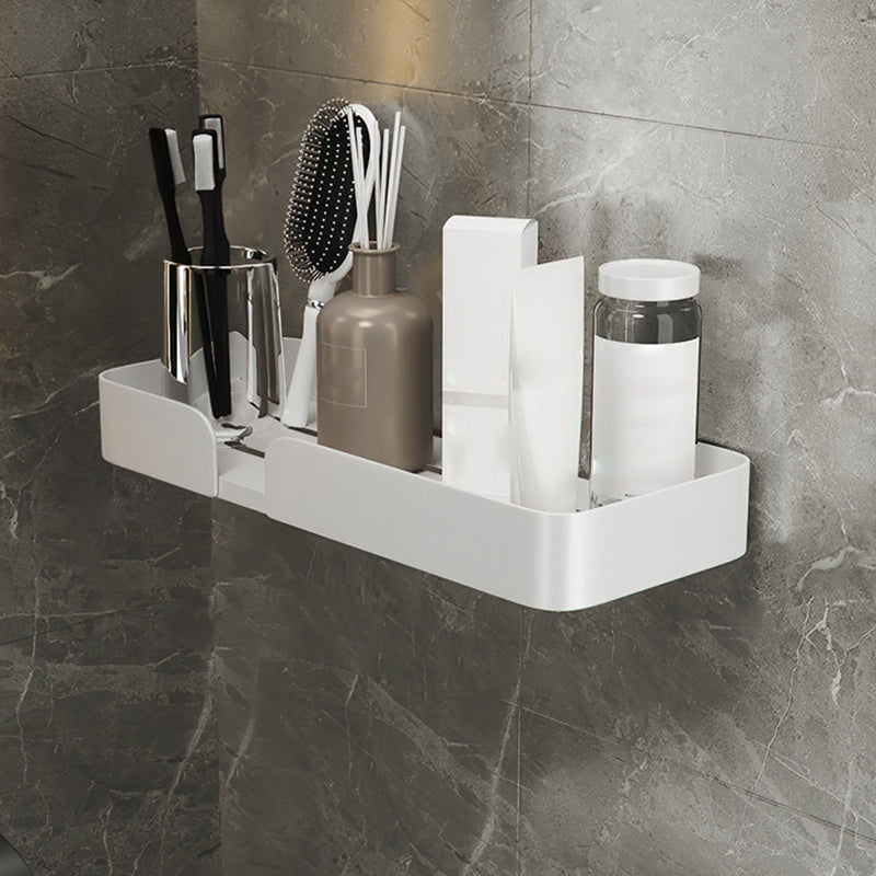 Sikunuo | White Bathroom Set Modern 1/2/3 - Pieces Stainless Steel Bathroom Shelf