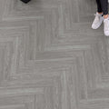 Sikunuo | Scratch-resistant plastic floor Rectangular fabric look square edge floor