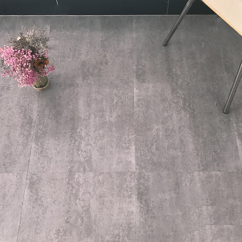 Sikunuo | Waterproof Plastic Floor Rectangular Fabric Look Square Edge Floor Tile