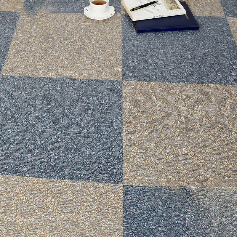 Sikunuo | Waterproof Plastic Floor Rectangular Fabric Look Square Edge Floor Tile