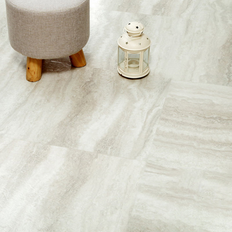 Sikunuo | Waterproof Plastic Floor Rectangular Fabric Look Square Edge Floor Tile