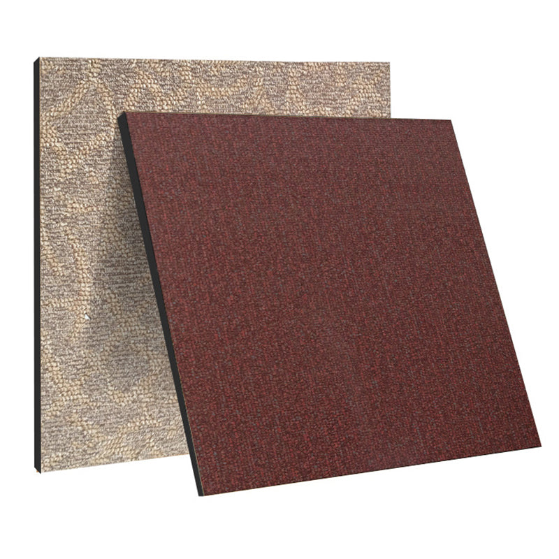 Sikunuo | Waterproof Plastic Floor Rectangular Fabric Look Square Edge Floor Tile