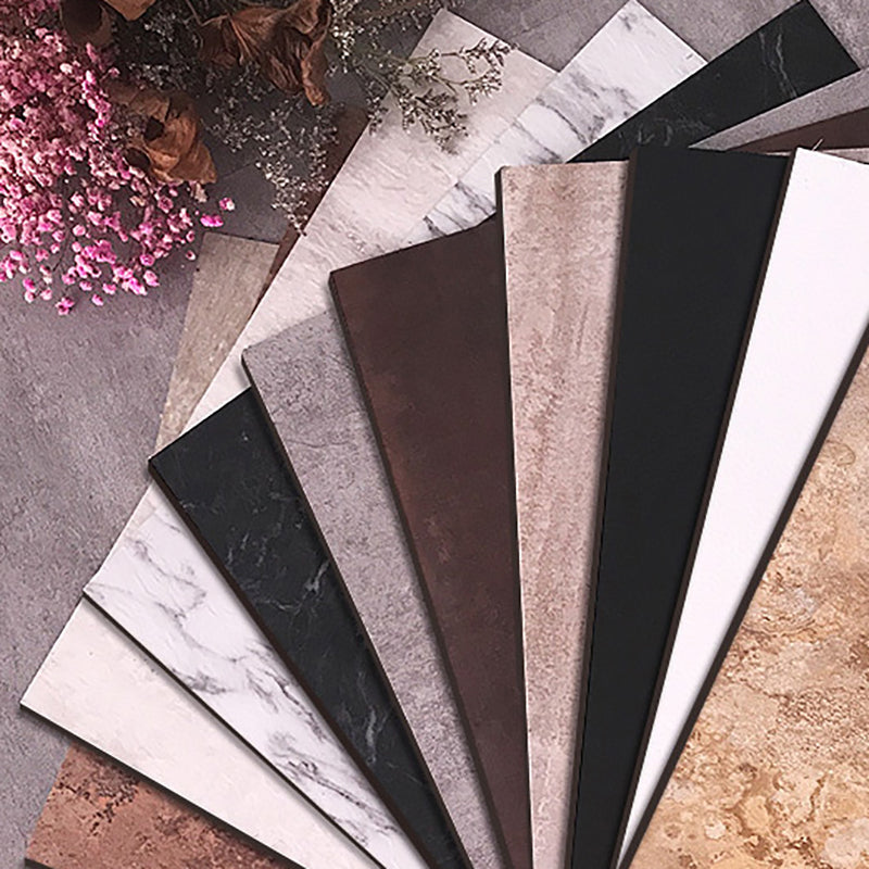 Sikunuo | Waterproof Plastic Floor Rectangular Fabric Look Square Edge Floor Tile