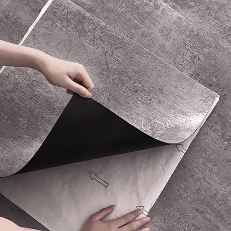 Sikunuo | Waterproof Plastic Floor Rectangular Fabric Look Square Edge Floor Tile