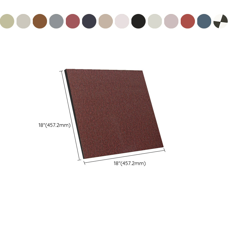 Sikunuo | Waterproof Plastic Floor Rectangular Fabric Look Square Edge Floor Tile
