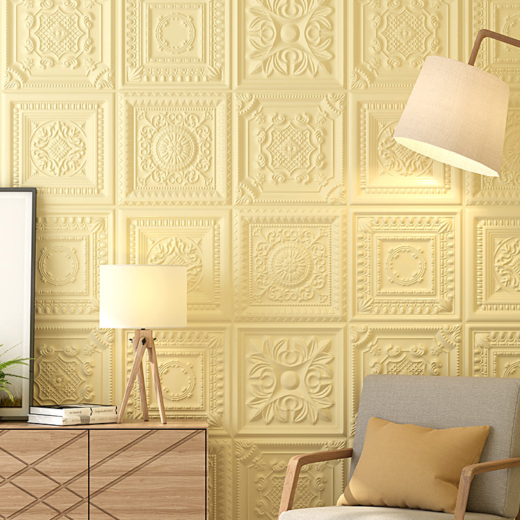 Sikunuo | Modern Pearl Wall Element Access Panel Peel and Stick Wall Tile Set of 10