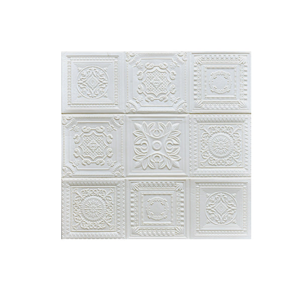 Sikunuo | Modern Pearl Wall Element Access Panel Peel and Stick Wall Tile Set of 10