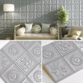 Sikunuo | Modern Pearl Wall Element Access Panel Peel and Stick Wall Tile Set of 10