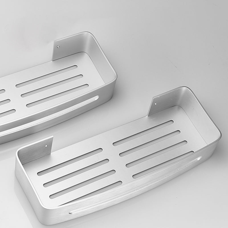 Sikunuo | Black/Silver Bath Set Modern 1/2/3-Piece Anti-Rust Bath Rack