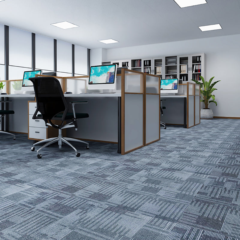 Sikunuo | Waterproof Plastic Floor Rectangular Fabric Look Square Edge Floor Tile