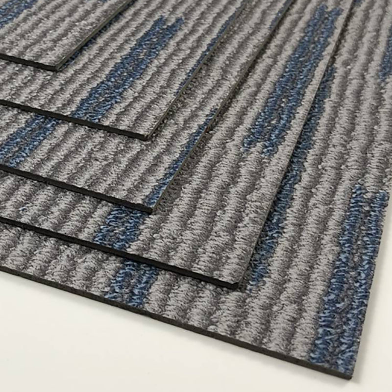 Sikunuo | Waterproof Plastic Floor Rectangular Fabric Look Square Edge Floor Tile