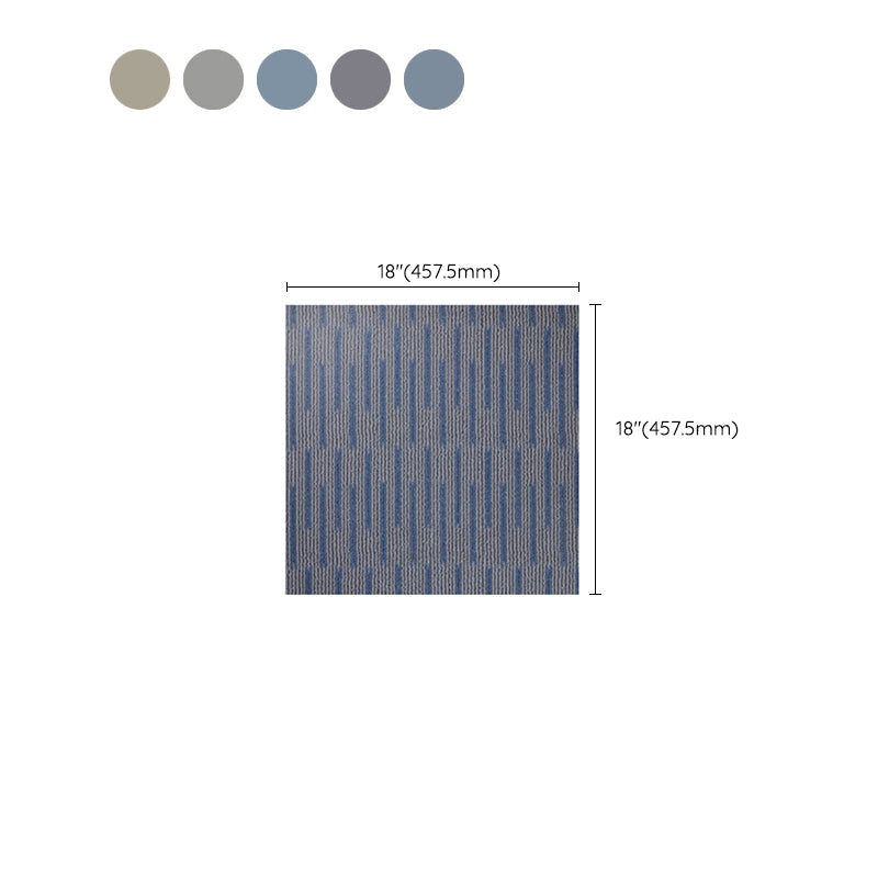 Sikunuo | Waterproof Plastic Floor Rectangular Fabric Look Square Edge Floor Tile