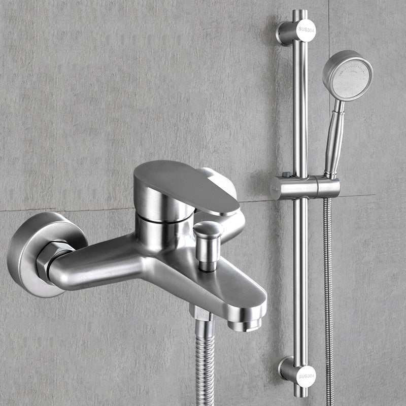 Sikunuo | Contemporary Bathtub Filling Trim 304 Stainless Steel Wall Mounted Bathtub Faucet