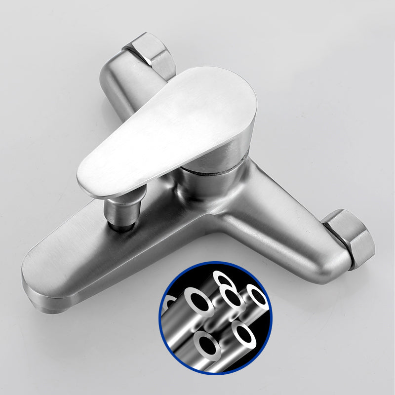 Sikunuo | Contemporary Bathtub Filling Trim 304 Stainless Steel Wall Mounted Bathtub Faucet