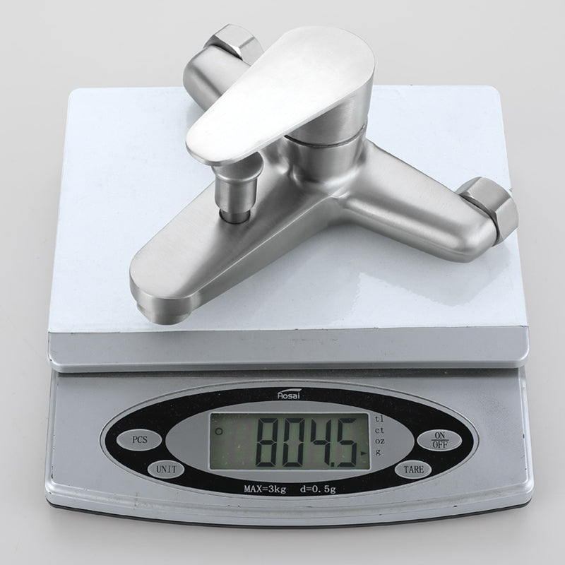 Sikunuo | Contemporary Bathtub Filling Trim 304 Stainless Steel Wall Mounted Bathtub Faucet