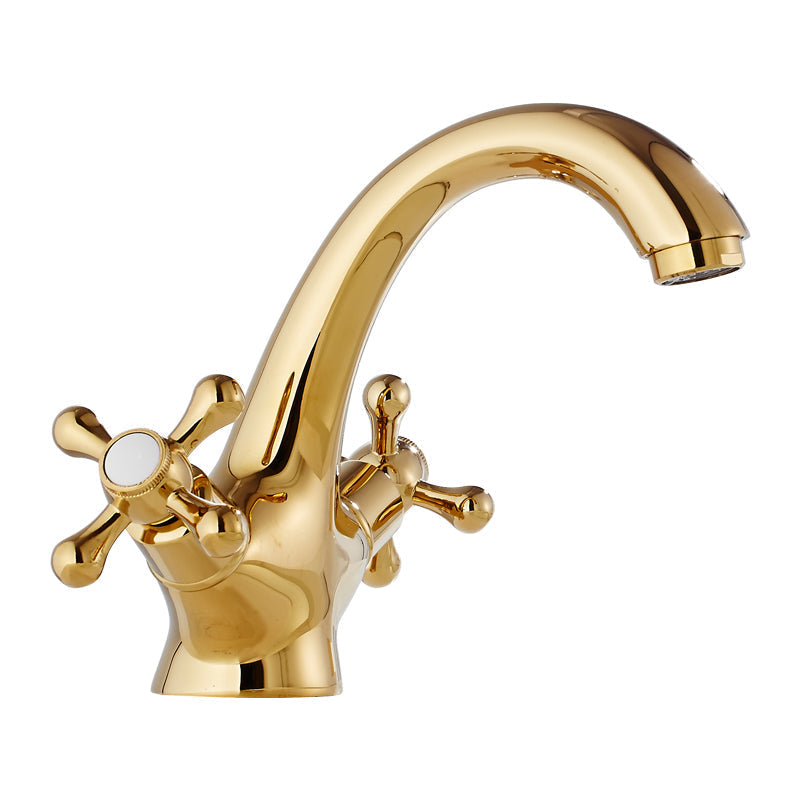 Sikunuo | Vintage Wide Spread Bathroom Faucet Industrial Lever Sink Faucet